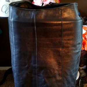 Vintage BEBE leather skirt